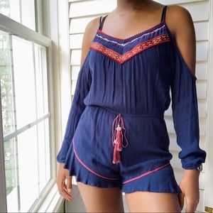 Band of Gypsies - Navy Blue Romper